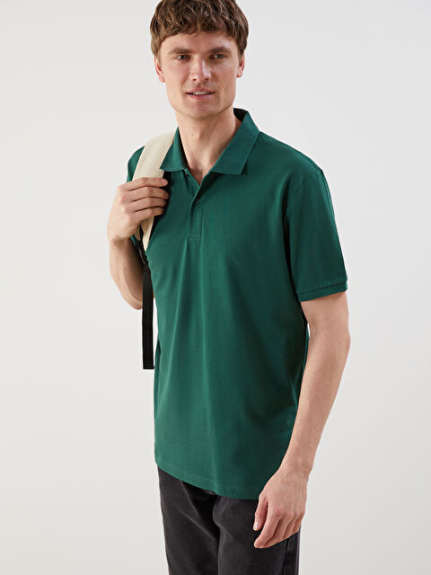 LCWAIKIKI Classic Polo Neck Short Sleeve Pique Men's T-Shirt - S52213Z8-VEJ