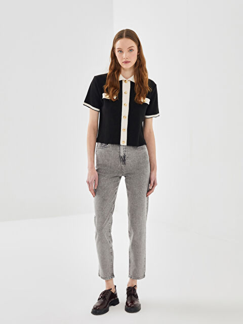 LCW Jeans Mom Fit Kadın Jean Pantolon - S52266Z8-GRD