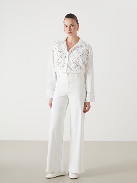 LCW Jeans Wideleg Kadın Dikişsiz Jean Pantolon - S52281Z8-844