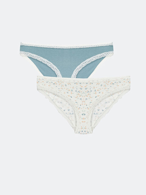 LCW DREAM Çiçekli Bikini Külot 2'li - S52369Z8-GGR