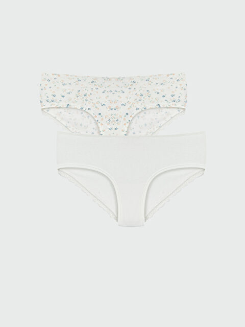 LCW DREAM Floral Hipster Knickers 2 Pack - S52374Z8-LU7