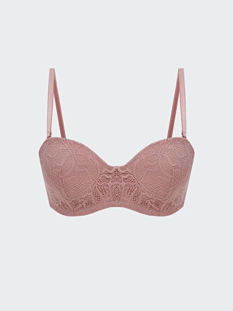 LCW DREAM Balenli Dolgusuz Dantelli Straplez Sütyen - S52404Z8-YJ7