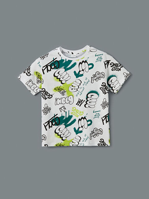 LCW Kids Bisiklet Yaka Erkek Çocuk Pijama Üst - S52420Z4-LU7