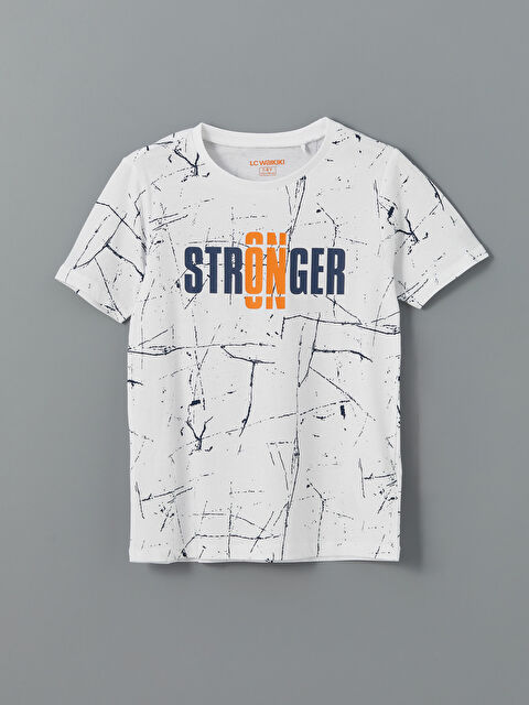 LCW Kids Bisiklet Yaka Erkek Çocuk Pijama Üst - S52423Z4-LU7