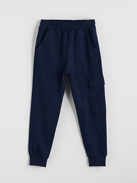 LCW Kids Elasticated Waist Boys' Cargo Sweatpants - S52469Z4-DWP