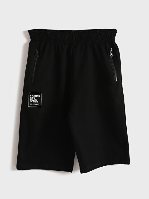 LCW Kids Basic Elasticated Waist Cotton Boys' Shorts - S52470Z4-CVL