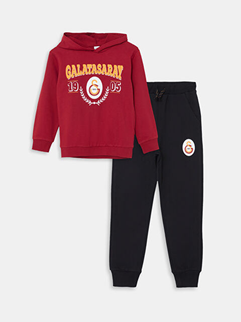 LCW Kids Kapüşonlu Galatasaray Baskılı Erkek Çocuk Eşofman Takımı - S52520Z4-J4N