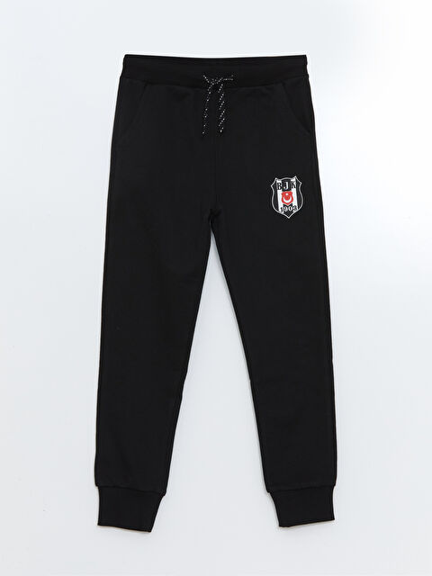 LCW Kids Beli Lastikli Beşiktaş Baskılı Erkek Çocuk Jogger Eşofman Altı