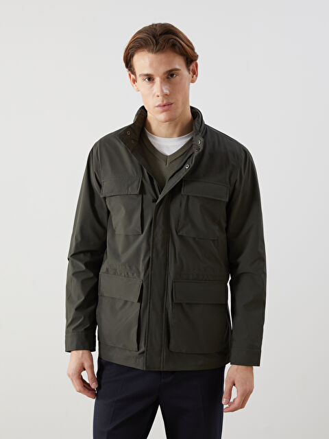 LCWAIKIKI Classic Standart Kalıp Kapüşonlu Erkek Mont - S52544Z8-V9A