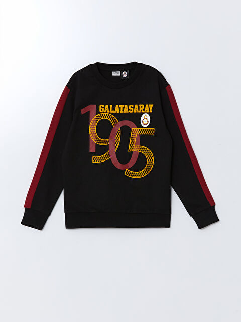 LCW Kids Bisiklet Yaka Galatasaray Baskılı Erkek Çocuk Sweatshirt - S52552Z4-CVL