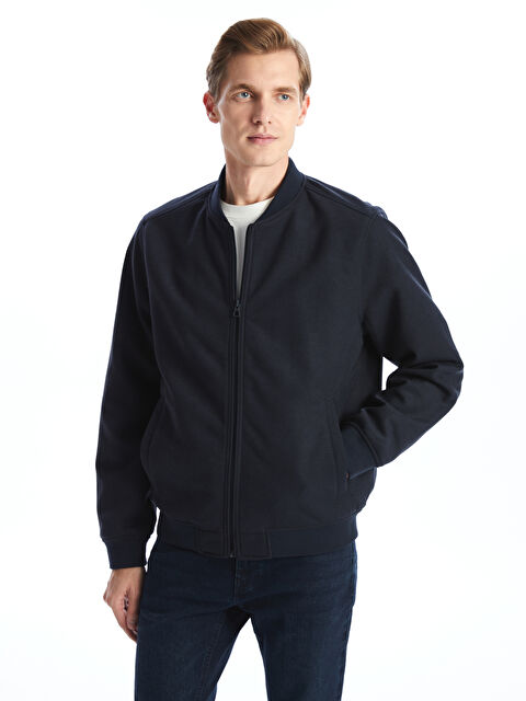 LCWAIKIKI Classic Standart Kalıp Kolej Yaka Erkek Bomber Mont - S52560Z8-RFD