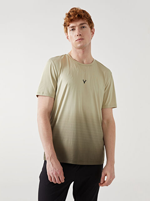 XSIDE ACTIVE Crew Neck Short Sleeve Men's Sports T-Shirt - S52612Z8-LS6