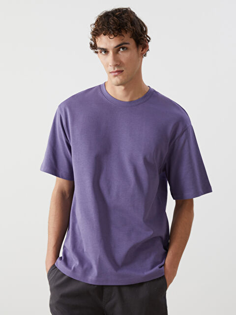 XSIDE Bisiklet Yaka Penye Erkek Tişört - S52693Z8-STJ