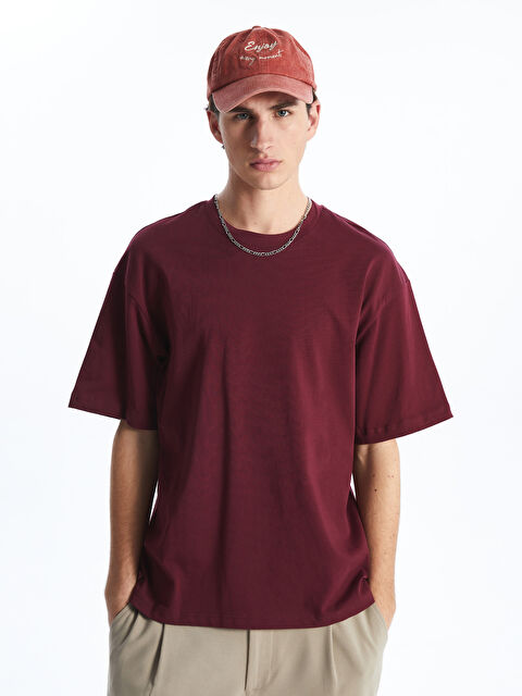 XSIDE Bisiklet Yaka Penye Erkek Tişört - S52693Z8-YRP