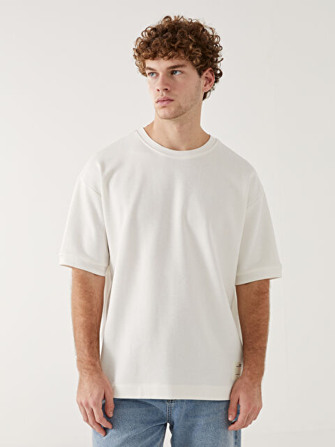 XSIDE Bisiklet Yaka Kısa Kollu Erkek Sweatshirt - S52722Z8-EEW