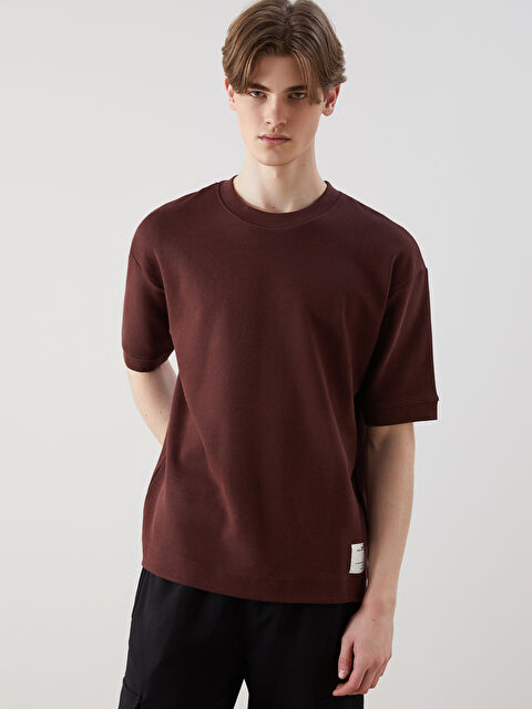 XSIDE Bisiklet Yaka Kısa Kollu Erkek Sweatshirt - S52722Z8-ZKL