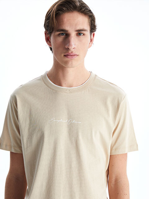 XSIDE Muškarac BEŽ Majica kratkih rukava - S52733Z8-VY7