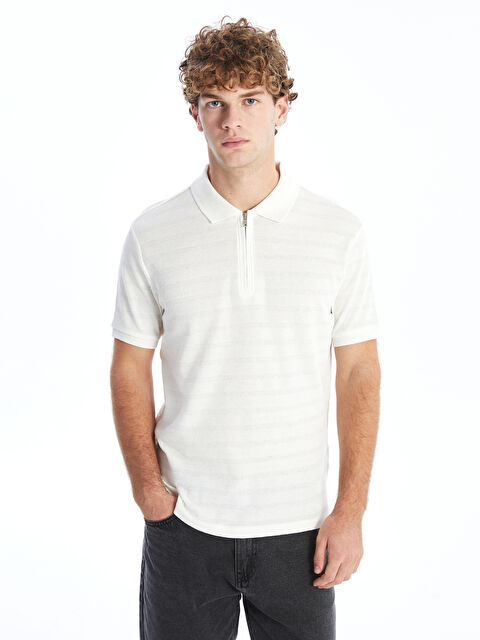 XSIDE تیشێرتی یه‌خه‌ی پۆڵۆ قۆڵ کورت بۆ پیاوان - S52758Z8-EEW