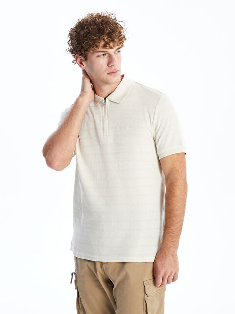 XSIDE Polo Neck Short Sleeve Men's T-Shirt - S52758Z8-YQL