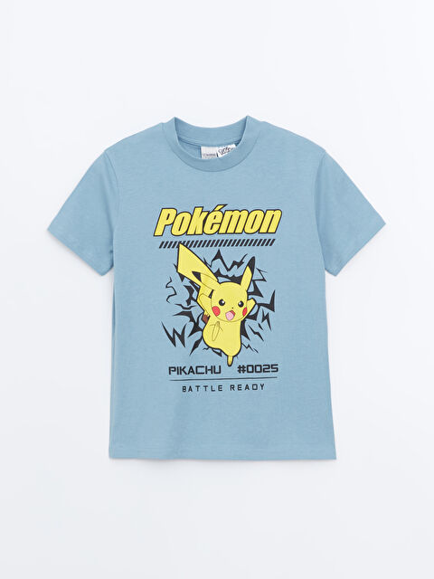 LCW Kids Bisiklet Yaka Pikachu Baskılı Erkek Çocuk Tişört - S52791Z4-Y9B