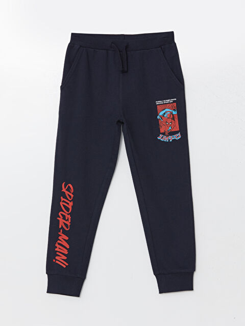 LCW Kids Beli Lastikli Spider-Man Baskılı Erkek Çocuk Jogger Eşofman Altı - S52797Z4-DWP