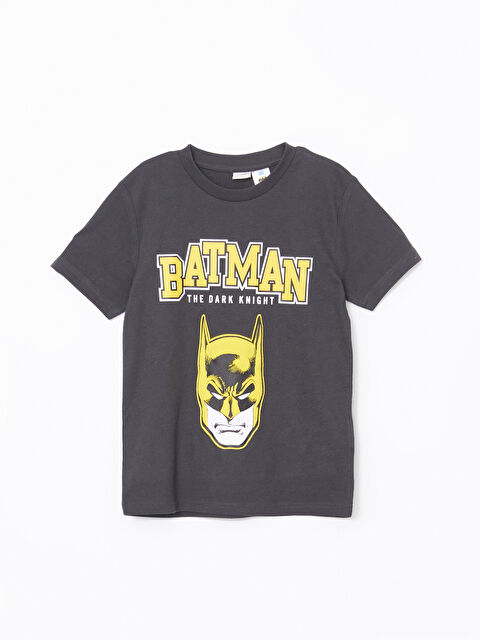 LCW Kids Crew Neck Batman Printed Boys' T-Shirt - S52799Z4-R34