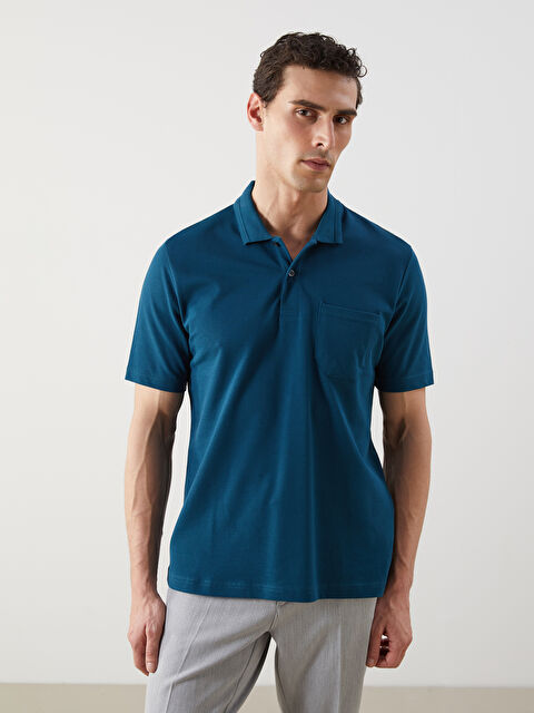 LCWAIKIKI Classic Polo Yaka Kısa Kollu Pike Erkek Tişört - S52840Z8-Z0T