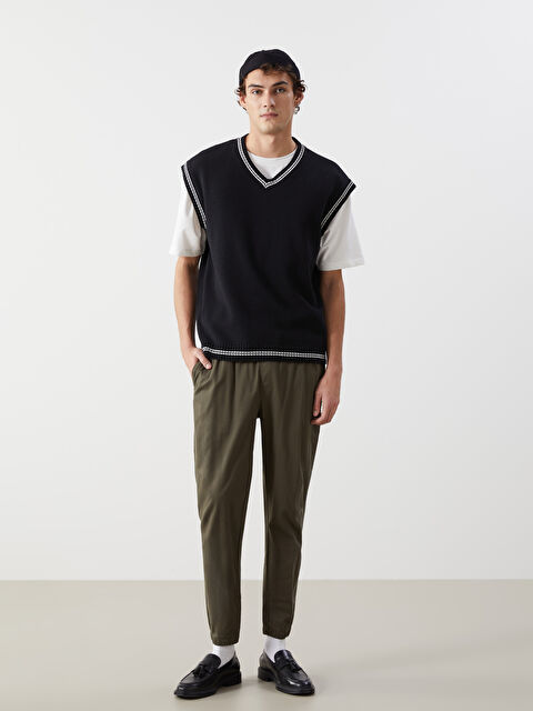 XSIDE Standart Kalıp Gabardin Erkek Jogger Pantolon - S52850Z8-SEM