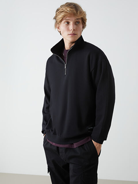 XSIDE Dik Yaka Erkek Sweatshirt - S52862Z8-CVL