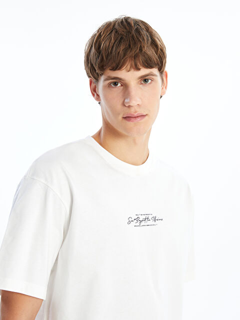 XSIDE Bisiklet Yaka Kısa Kollu Baskılı Penye Erkek Tişört - S52888Z8-EEW