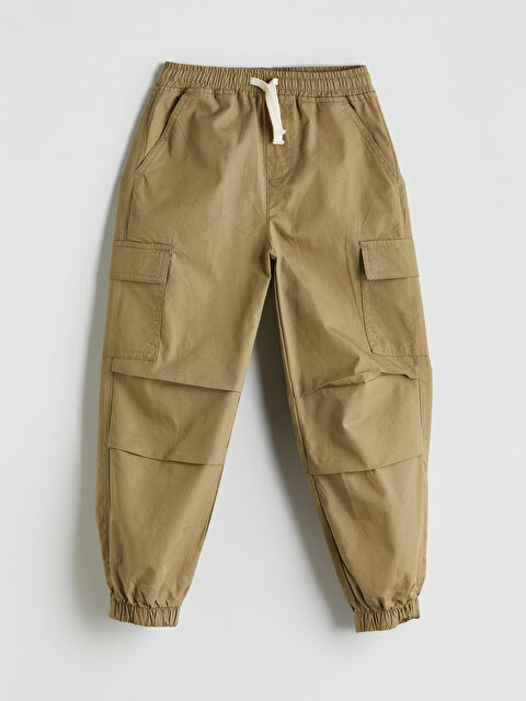 LCW Kids Beli Lastikli Erkek Çocuk Paraşüt Pantolon - S52926Z4-GYP