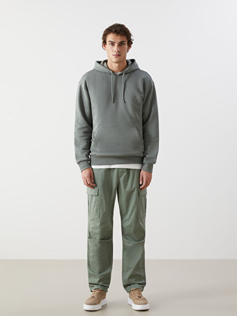 XSIDE Rahat Kalıp Gabardin Erkek Kargo Pantolon - S52938Z8-VKA