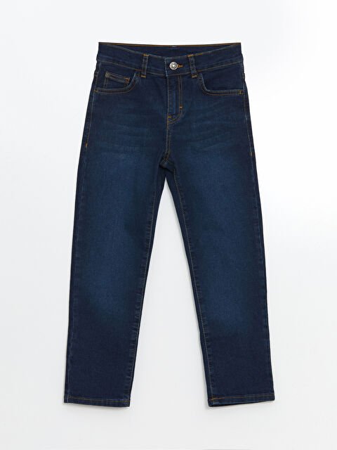 LCW Kids Beli Ayarlanabilir Lastikli Erkek Çocuk Jean Pantolon - S52941Z4-309