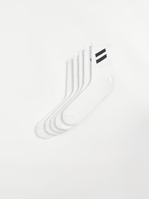 LCW ACCESSORIES شرابات كاحل مخططة للرجال - ٥ قطع - S52976Z8-K00