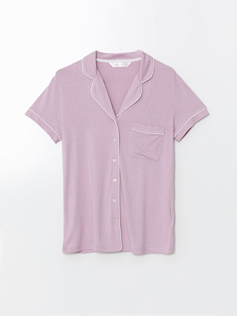 LCW DREAM Gömlek Yaka Kadın Pijama Üstü - S52989Z8-FFZ