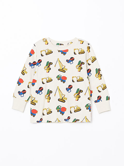 LCW Kids Bisiklet Yaka Erkek Çocuk Pijama Üst - S53069Z1-LQA