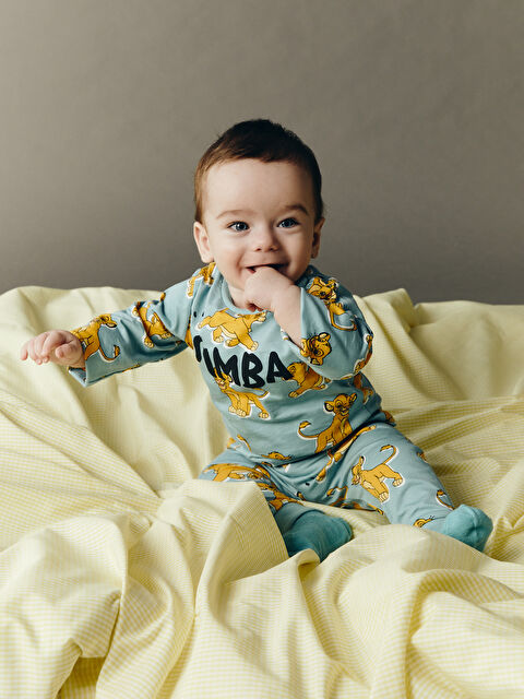 LCW baby Bisiklet Yaka Aslan Kral Baskılı Erkek Bebek Takım - S53079Z1-LQP