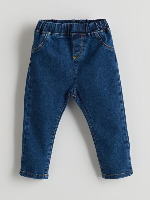 LCW baby Beli Lastikli Erkek Bebek Jean Pantolon - S53083Z1-869
