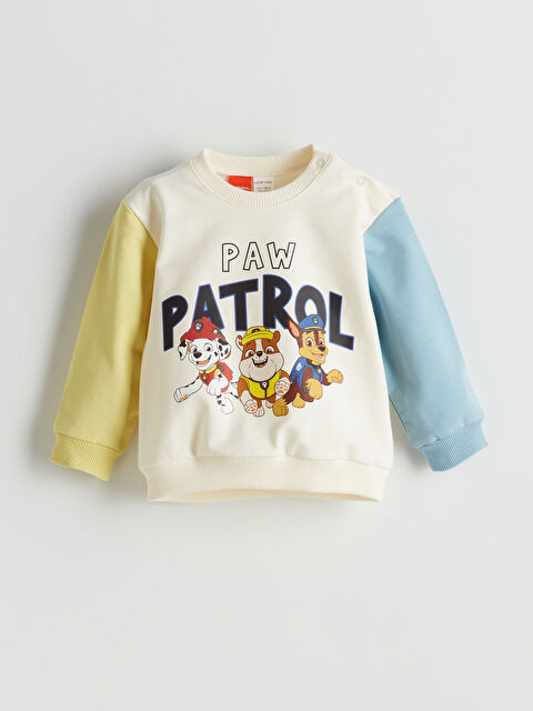 LCW baby Paw Patrol Baskılı Erkek Bebek Sweatshirt - S53084Z1-YG7