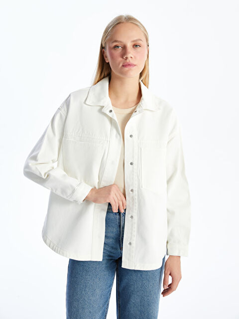 XSIDE Gömlek Yaka Kadın Jean Ceket - S53124Z8-Q6K