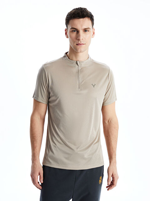 XSIDE ACTIVE Dik Yaka Uzun Kollu Erkek Spor Tişört - S53163Z8-GD0