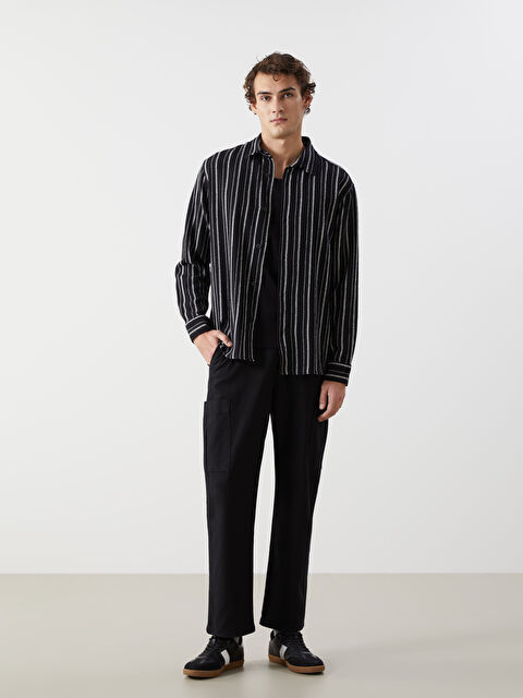 XSIDE Rahat Kalıp Keten Görünümlü Erkek Pantolon - S53183Z8-RQL