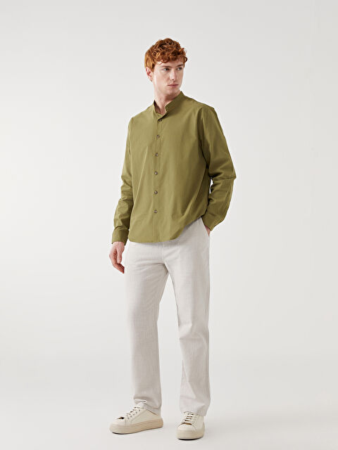 XSIDE Rahat Kalıp Keten Görünümlü Erkek Pantolon - S53184Z8-R7Z