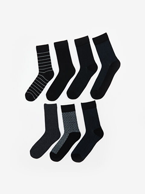 LCW ACCESSORIES Desenli Erkek Soket Çorap 7'li - S53199Z8-K00