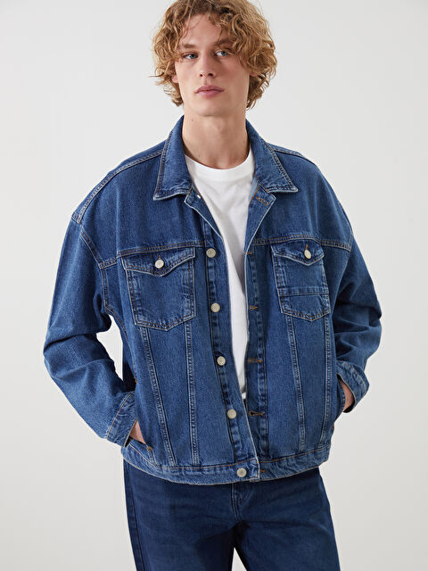 XSIDE Rahat Kalıp Erkek Jean Ceket - S53234Z8-H45