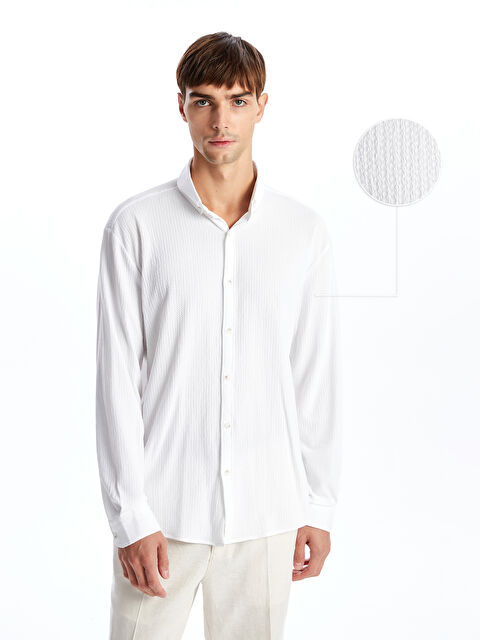 LCW Vision Regular Fit Uzun Kollu Erkek Gömlek - S53555Z8-Q6K