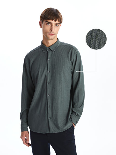 LCW Vision Regular Fit Uzun Kollu Erkek Gömlek