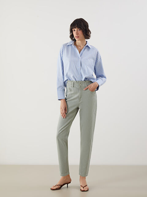 LCW Jeans Elastischer Bund Lässige Passform Damen Jeans - S53589Z8-SEV