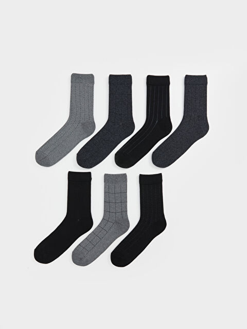 LCW ACCESSORIES Çizgili Erkek Soket Çorap 7'li - S53597Z8-K00