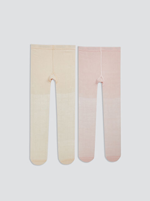 LCW baby Kız Bebek Külotlu Çorap 2'li - S53610Z1-LWY